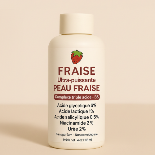 Strawbeauty - crème d'acide triple avancé pour la kératose pilaire